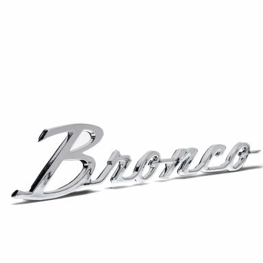 Bronco Script Fender Emblem | Chrome | 66-77 Ford Bronco